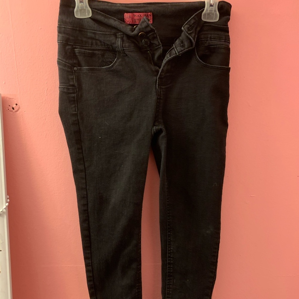 Black Wax Jean Skinny Jeans